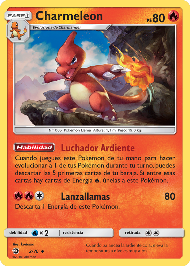 Pokemon TCG - Charmeleon #46 Secret Wonders Card | Uncommon Fire Type Trading Card Game Card