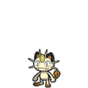 Icono de Meowth en Pokémon Escarlata y Púrpura
