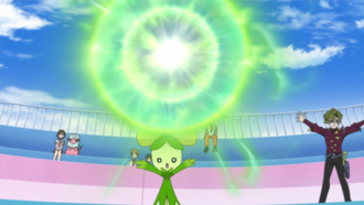 Dolliv de Brais usando energibola.