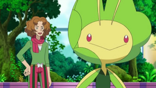 Leavanny junto a Burgh/Camus (anime).