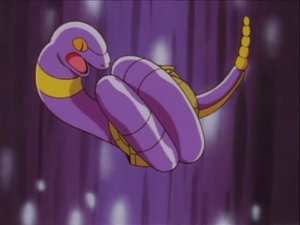 Ekans de Jessie usando Constricción.