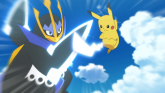 Empoleon de Kukui usando Garra de Metal/Garra Metal.