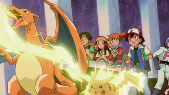 Pikachu usando rayo.